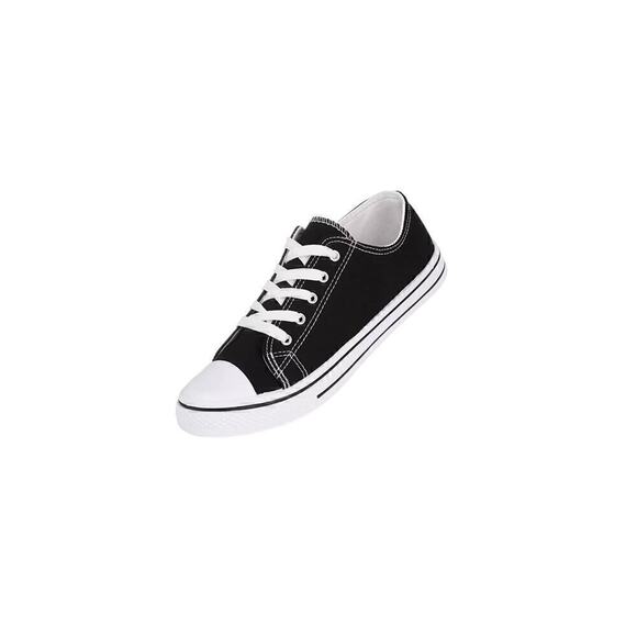 NWT Josiny Low Black Canvas Women's Sneakers Size 10 - Picture 1 of 1